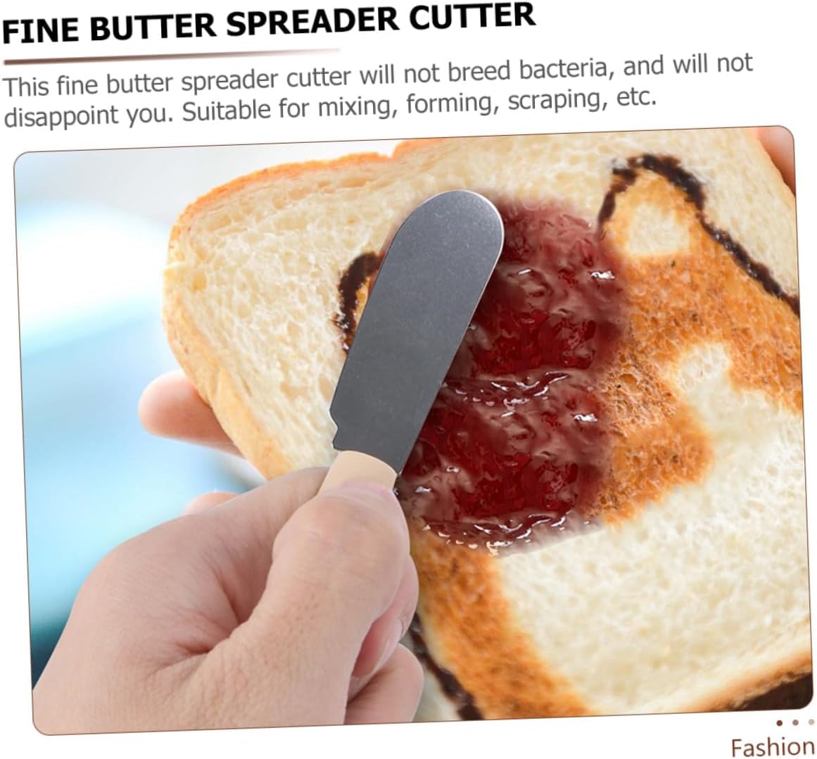 STOBAZA 10 Piece Stainless Steel Butter Spreaders for Mixing and Baking