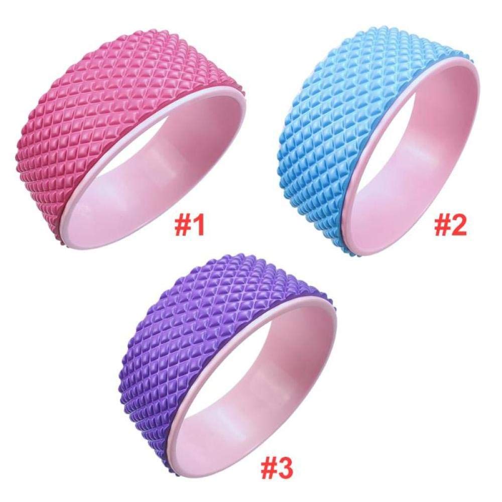 Ruota circolare for yoga e pilates in TPE, rullo for fitness, anello for for modellare la vita, for bodybuilding, strumento for l'allenamento della schiena