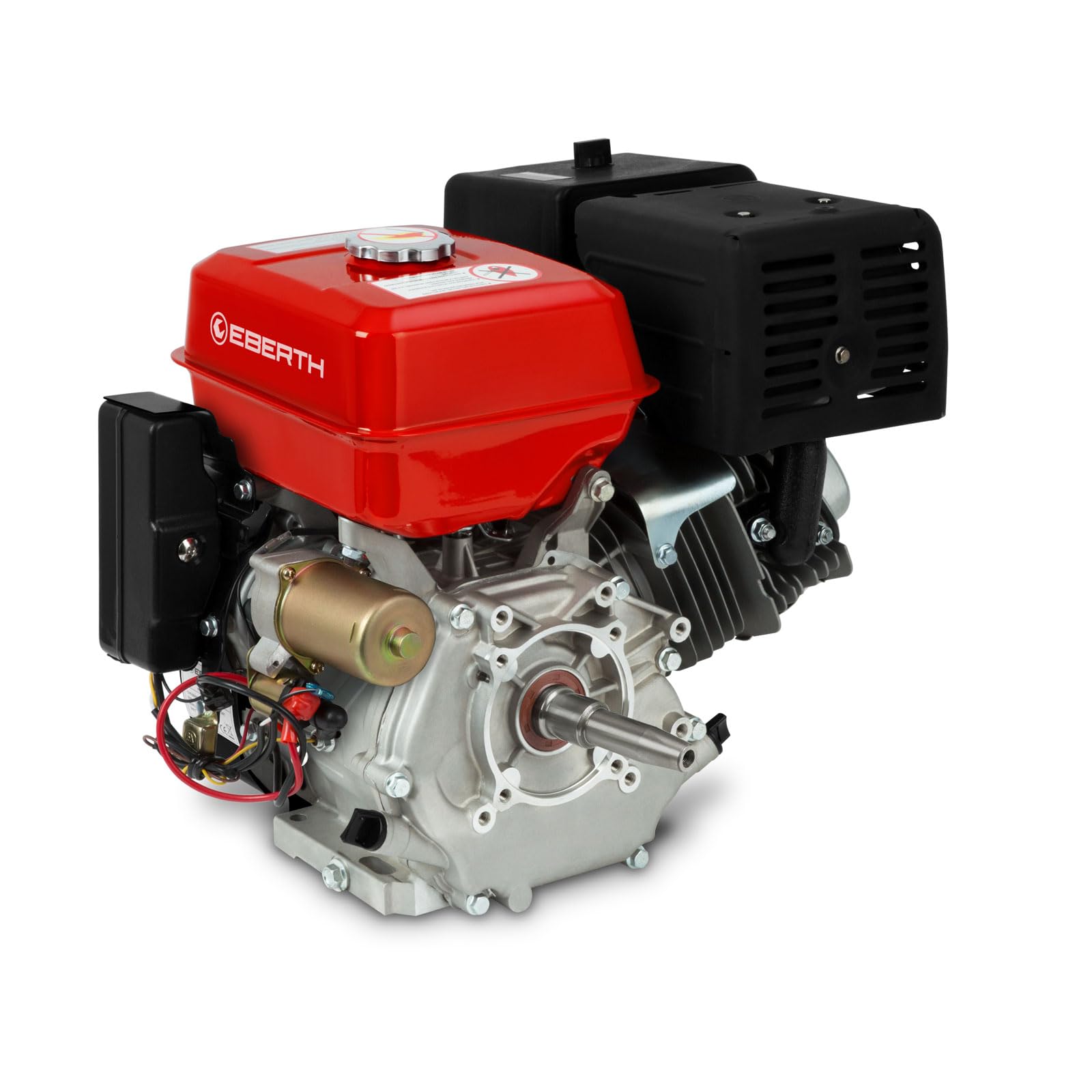 EBERTH 15 CV 11,03 kWMotore a benzina, albero conico 22 mm Ø, avviamento elettrico, batteria 17ah 12V, karting, basso consumo d'olio, 4 tempi, 1 cilindro, 420 ccm di cilindrata, raffreddato ad aria