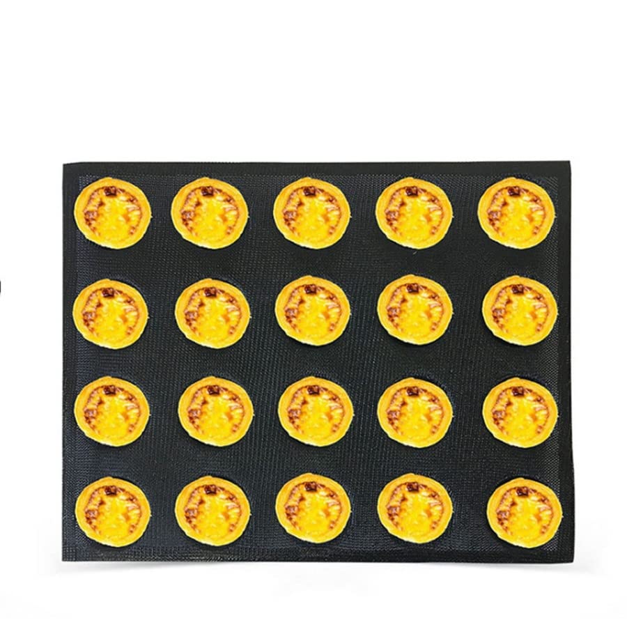 Stampo in Silicone a 20 Fori Torta T Mini Modello di Pizza Stampo per Hamburger Rotondo Pane Strumento Vassoio per Cottura Antiaderente
