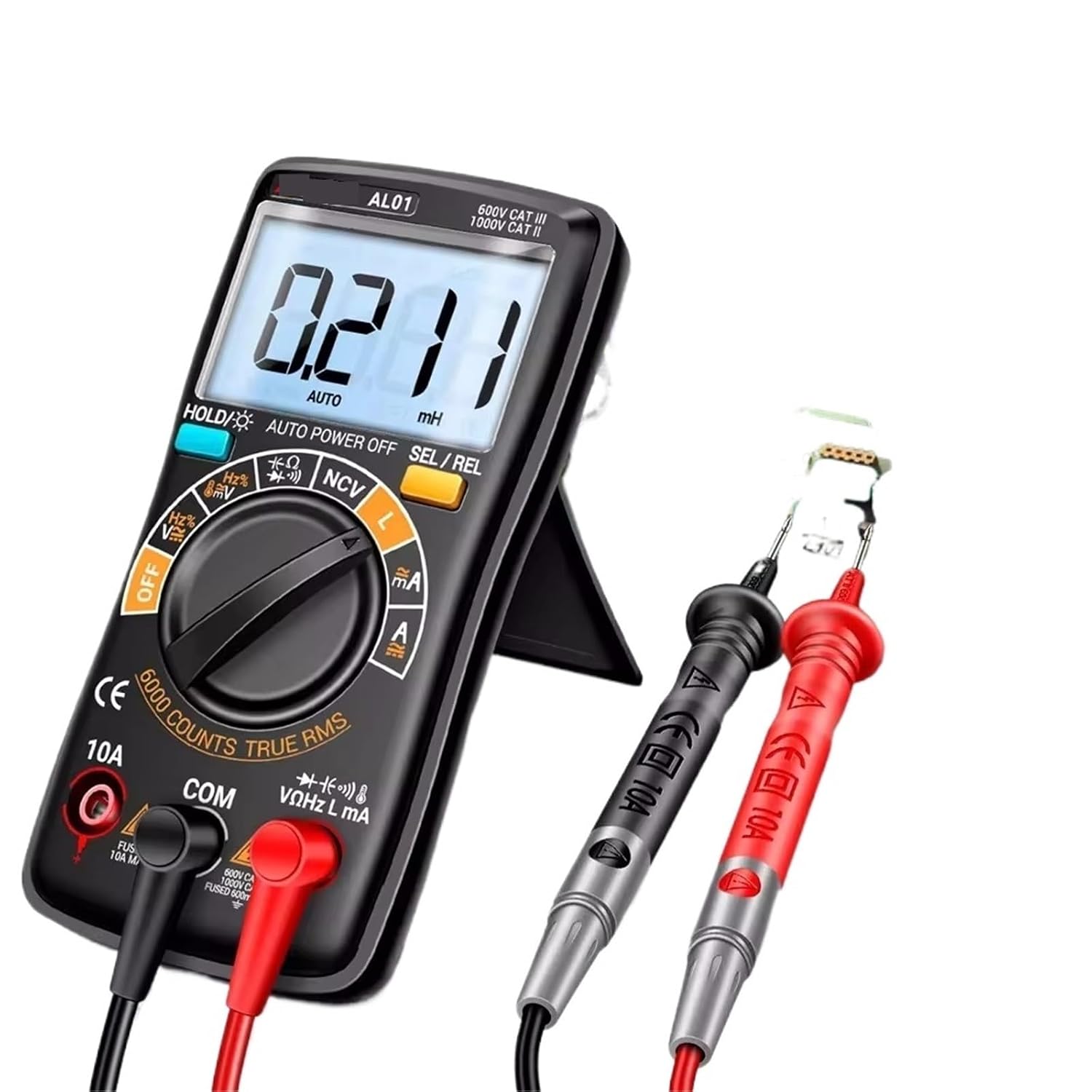 AL01 L Inductance Digital Multimeters True RMS NCV Handheld 6000 Counts Tester AC/DC Votage Current Resistance Ohm Tool