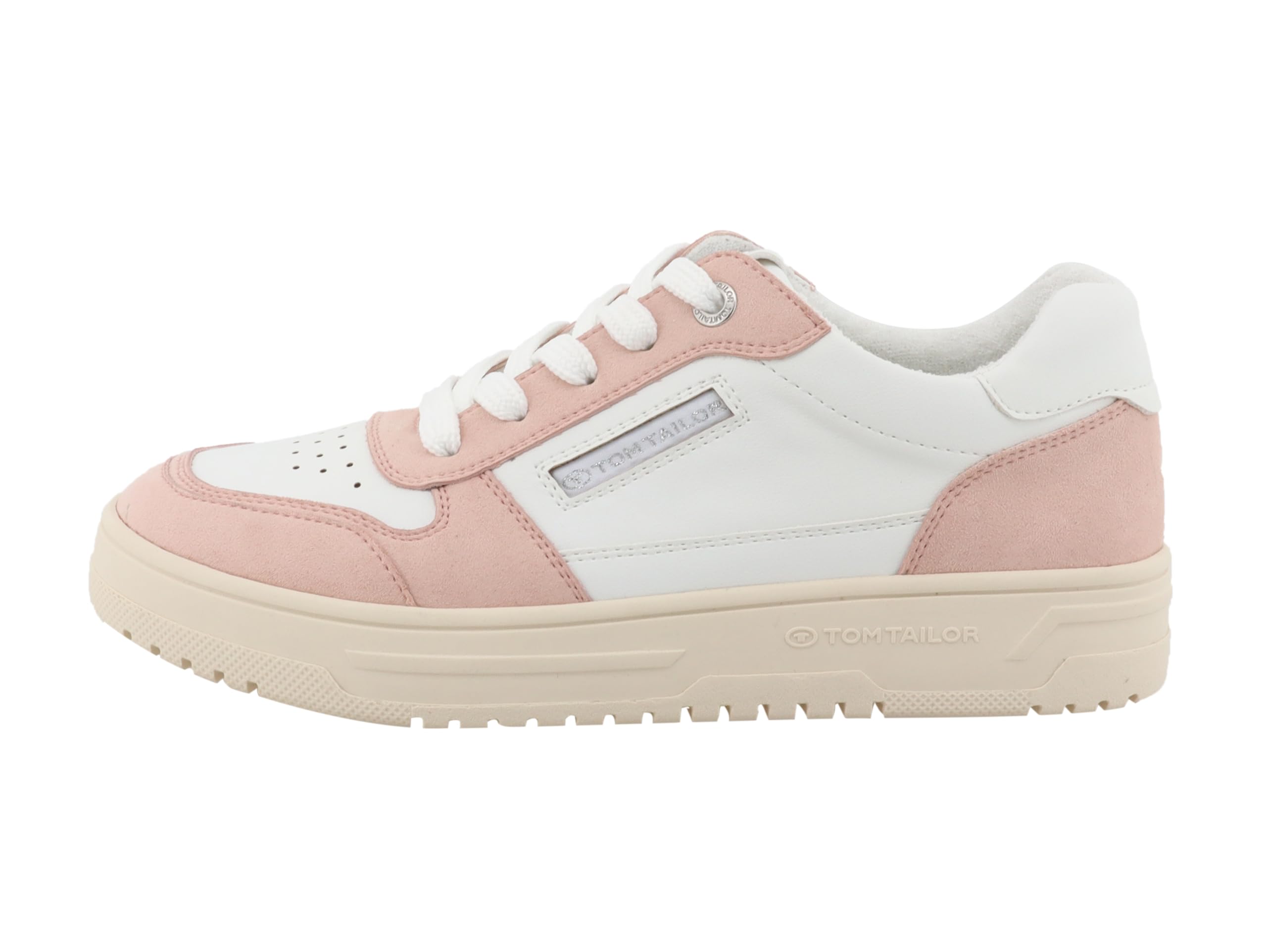 TOM TAILOR Women's 7490010019 Trainers, White Nude., 8.5 UK