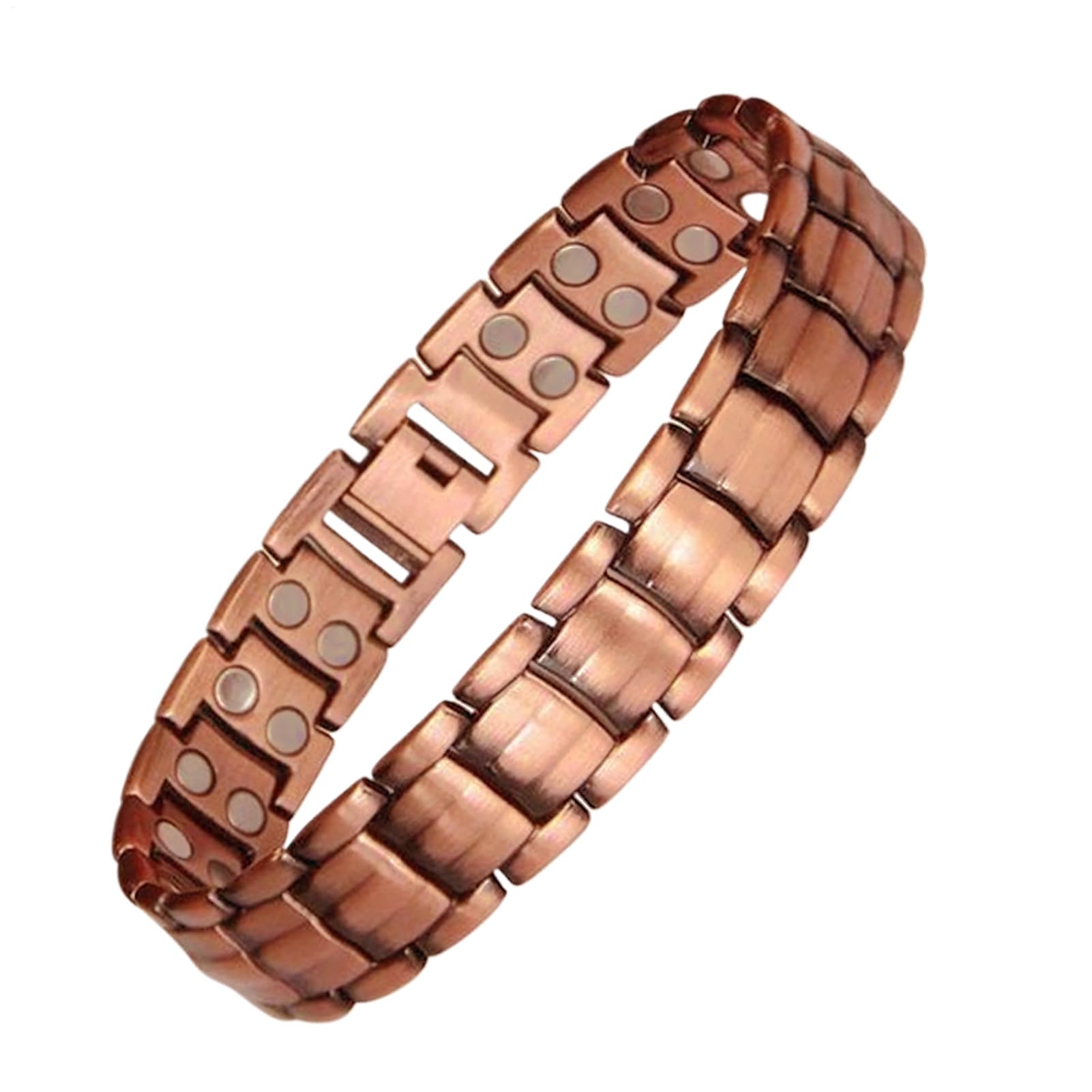 Pulsera De Cobre Para Hombres | Brazalete Magnético De Cobre Puro Joyería Relajante - Brazalete Ajustable Para Hombre Adultos Deportes Gimnasio Running Golf Tenis Viaje