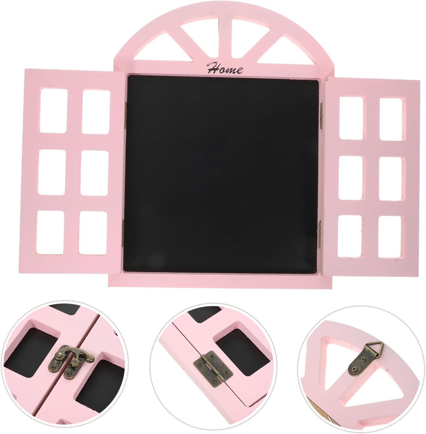 Mini Chalkboard Easel Sign Decorative Hanging Wooden Window Chalkboard for Home Restaurant Dec