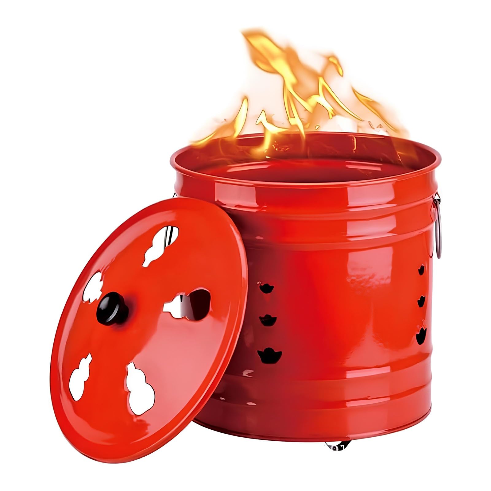Barriles para Quemar Basura en el Exterior, incinerador de Acero Inoxidable, Jaula para Quemar, Cubo para Quemar Hojas, Pozo para Quemar Papel