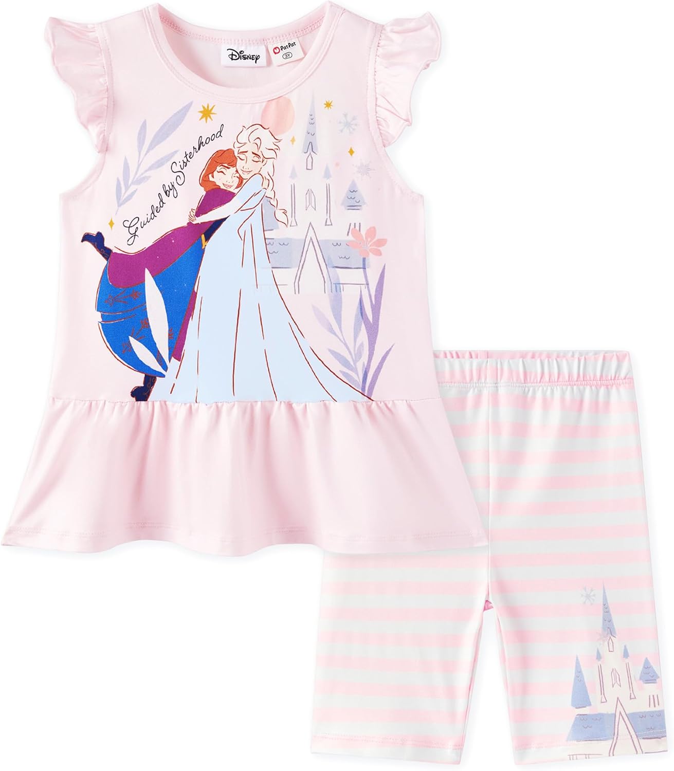 Disney Minnie Mouse Frozen Princess Marvel Toddler Girls Clothes Long Sleeve Sweatshirt + Leggings 2pcs Outfits Set 2-6Y