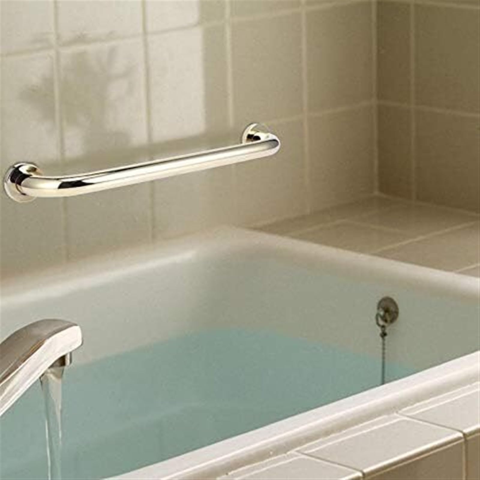Barra de agarre para baño, Barra de Agarre Barra de Agarre de Seguridad Dorada Barandilla de Bañera for Baño Mango de Seguridad Antideslizante Mango de Agarre for Niños Mayores Barra de Agarre for Dis