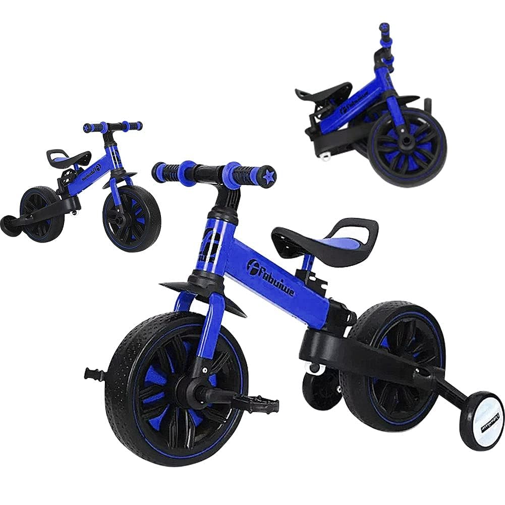新品　子供用自転車　三輪車　キッズバイク　多機能　ブルー Amazon.co.jp: 三輪車 2-6歳子供用 5in1キッズバイク 折りたたみ
