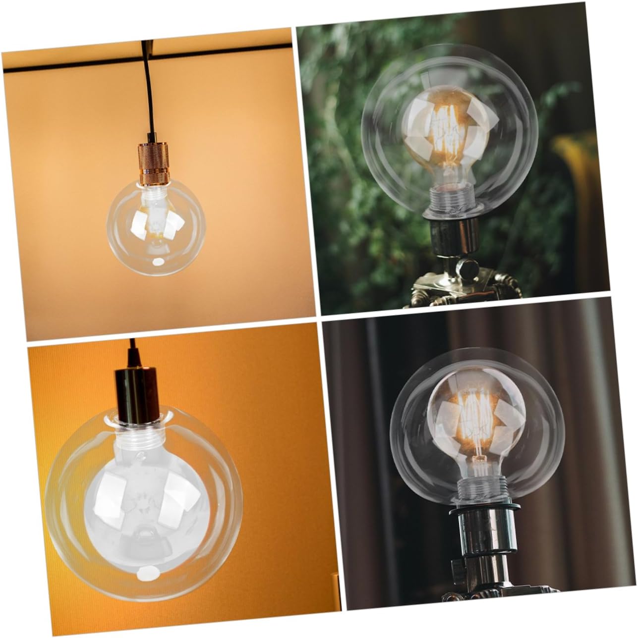 Lamp Shade Globe Transparent Replacement Shade for Ceiling Floor Lamps Modern Design Durable for Home Decor and Scene Layout