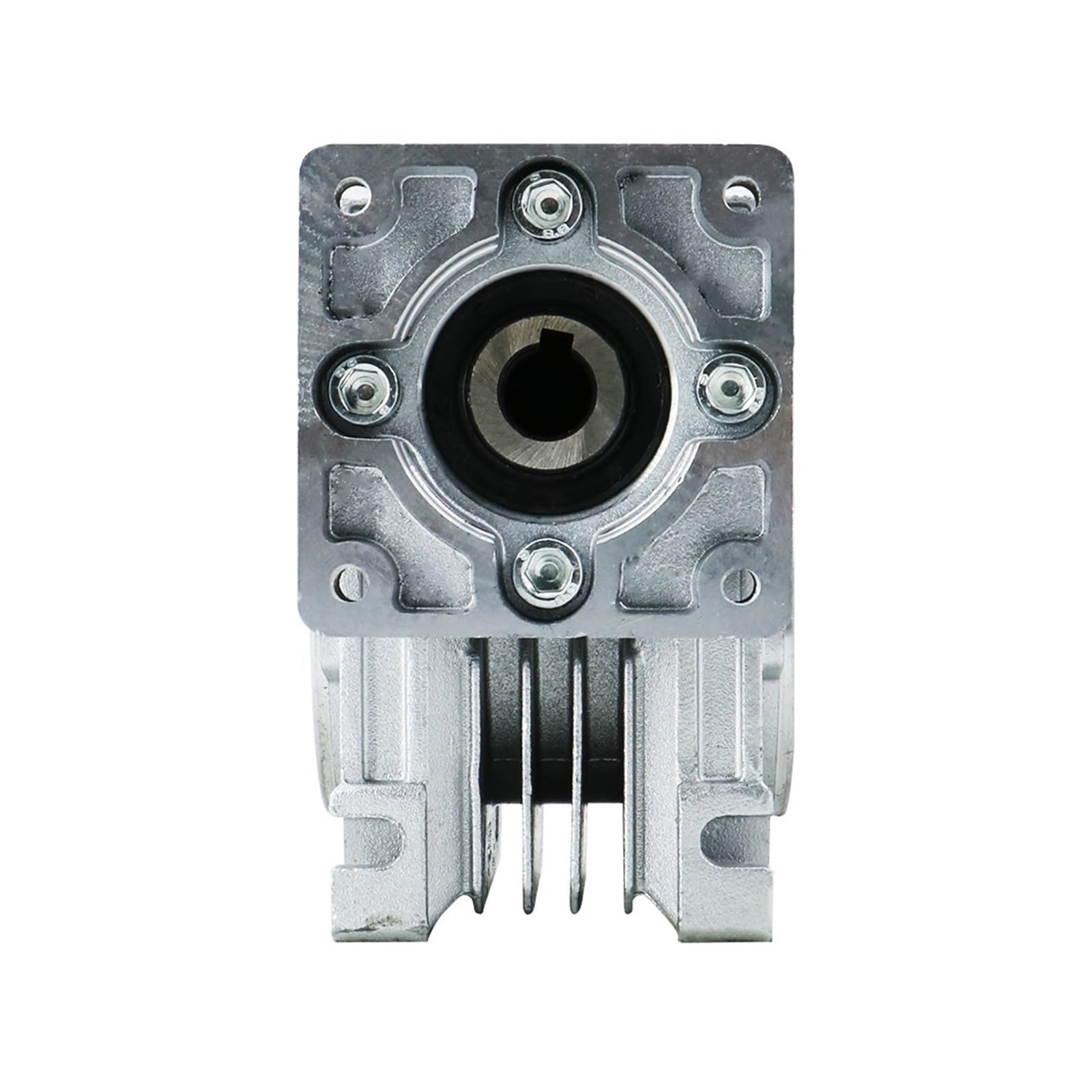 Reductor sinfín NMRV para motores NEMA 23 34, ángulo recto | Caja NMRV030 NMRV040 con entrada 11/14mm, salida 14/18mm y relación 5:1-100:1 para CNC(Ratio100)