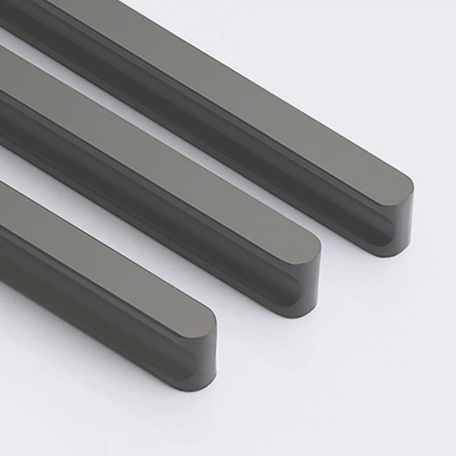 Griffe für Schränke Graue Lang,2 Griffe Küche Modern Massive Aluminium | Eloxierte Oberfläche I-Zuggriffe Lochzentren: 64 - 1160 mm Schubladengriff für Schublade Küche Badezimmer 960mm/37.8in