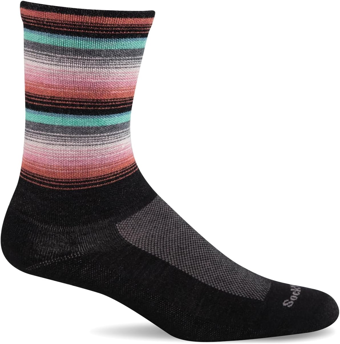 Sockwell Women's Desert Stripe Essential Comfort Crew Sock