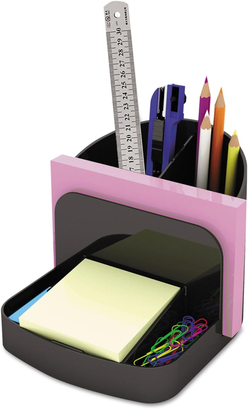 Universal 08110 Deluxe Message Center, Six Sections, 5 1/2 X 6 3/4 X 5, Black