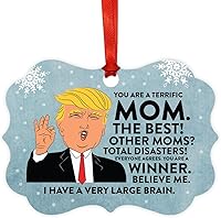 Vista 39 de Andaz Press Divertido presidente Donald Trump Fancy Frame Recuerdo Adorno de Navidad Regalo de mordaza, Perra fantástica, 1 paquete, ideas de regalo