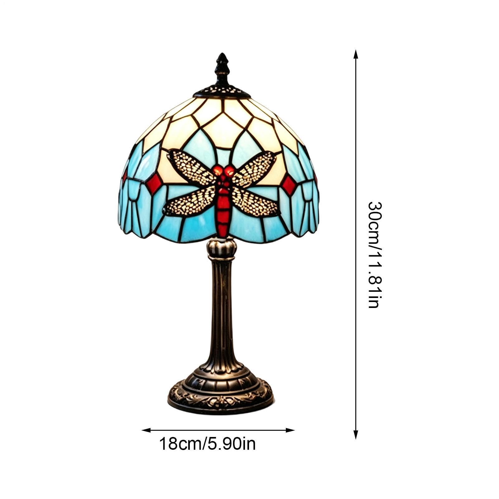 Lampada da tavolo, luce vintage per comodino con animali macchiati | Lampada da soggiorno per appartamento, soggiorno, camera da letto, cameretta dei bambini, studio, scrivania, comodino, tavolo