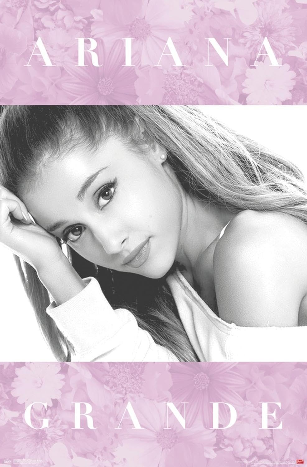 Ariana Grande - Floral Wall Poster, 19L" x 13W", Premium Unframed Version