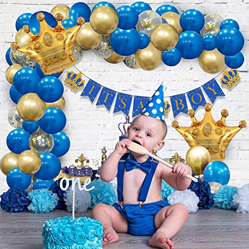 Image of Party Propz Decorations Props Material Set-51Pcs It's Banner, Metallic Balloon With Confetti And Crown Foil Balloon For Maternity; Mom To Be Photoshoot Materials, Baby Shower