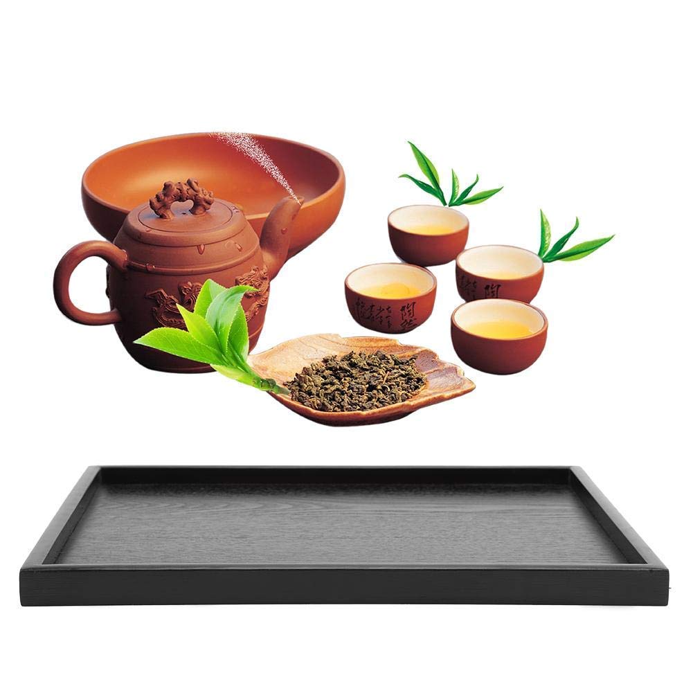 Bandeja De Servir De Madera Maciza Forma Rectangular Té Café Bebidas Plato Snack Comida Comidas Desayuno Restaurante Bandeja Comedor Vajilla