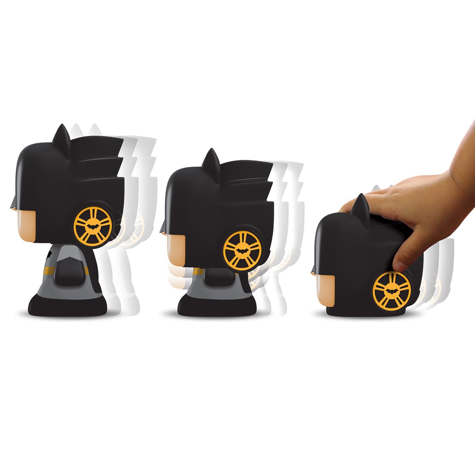 Lockn' Roll Batman Figura E Veicolo 2-in-1 Con Base – Giocattolo Morfing Per Bambini 3+
