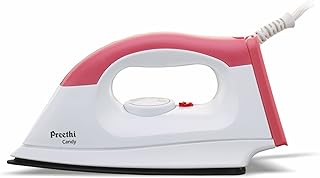 Preethi Candy DI 508 1000-Watt Dry Iron (Pink/White)