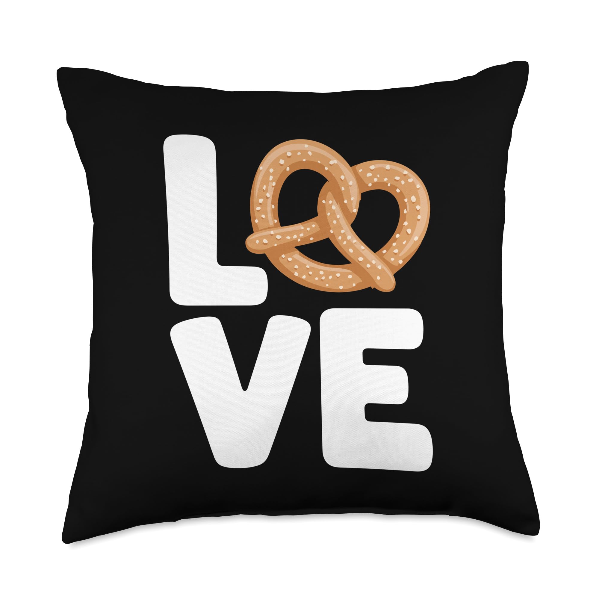 Funny Pretzel Design for Men Women Boys Girls Pretzels Lover Throw Pillow