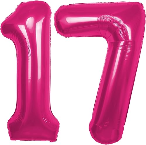 Miniatura 8 de Globo rosa de 40 pulgadas con el número 14, globos gigantes y grandes de Mylar con el número 14, globos rosados de Mylar para fiesta de cumpleaños