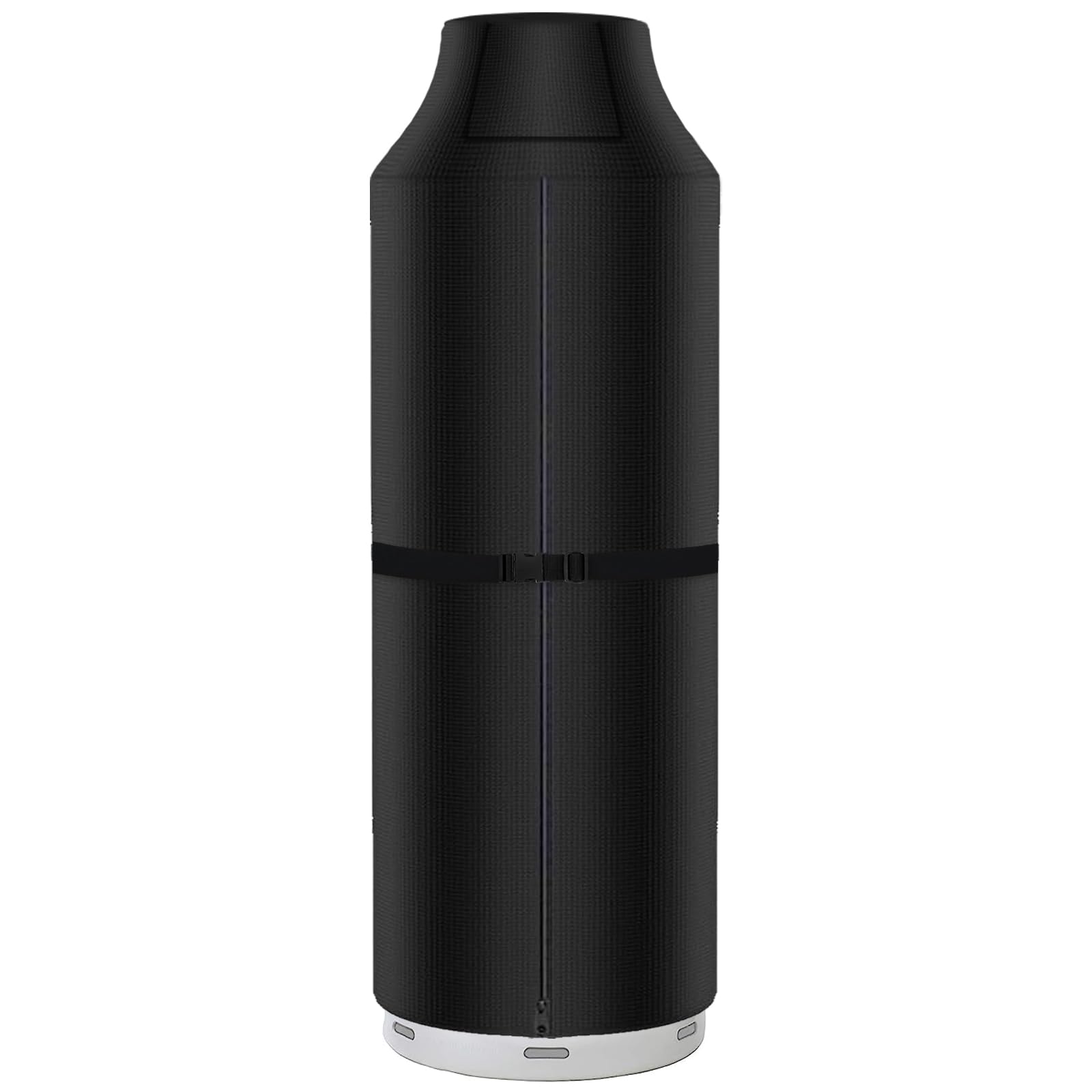 100lb Propane Tank Cover, Top Opening, 600D Oxford Cloth, Dust and UV Protection, with Side Zipper, Waterproof Heavy Duty Protective Cover (15*49In,Black)