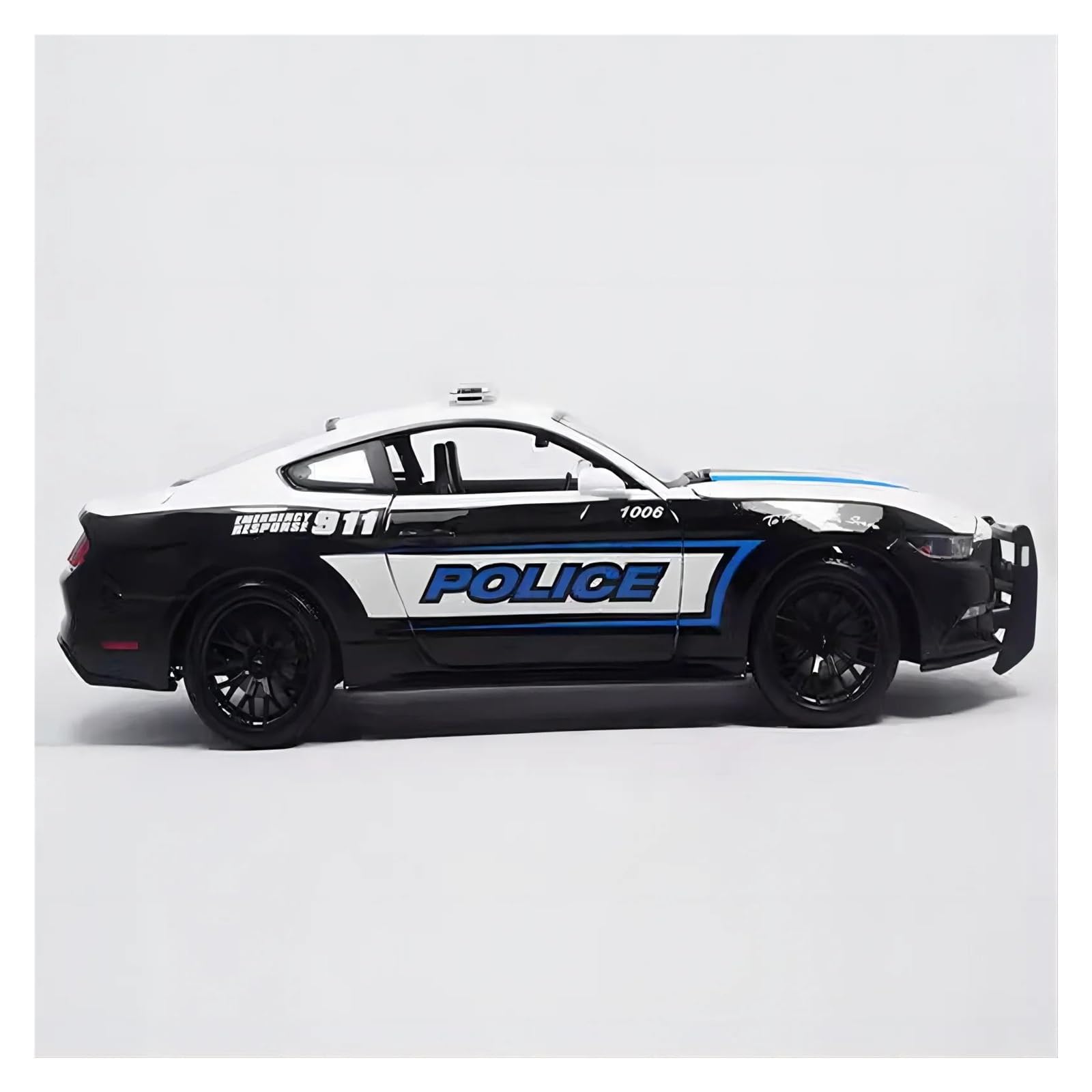 Metallo Scala Replica 1 18 Per Ford Mustang GT Dodge Challenger Polizia 2015 Versione Muscle Diecast Modello Veicolo Giocattolo