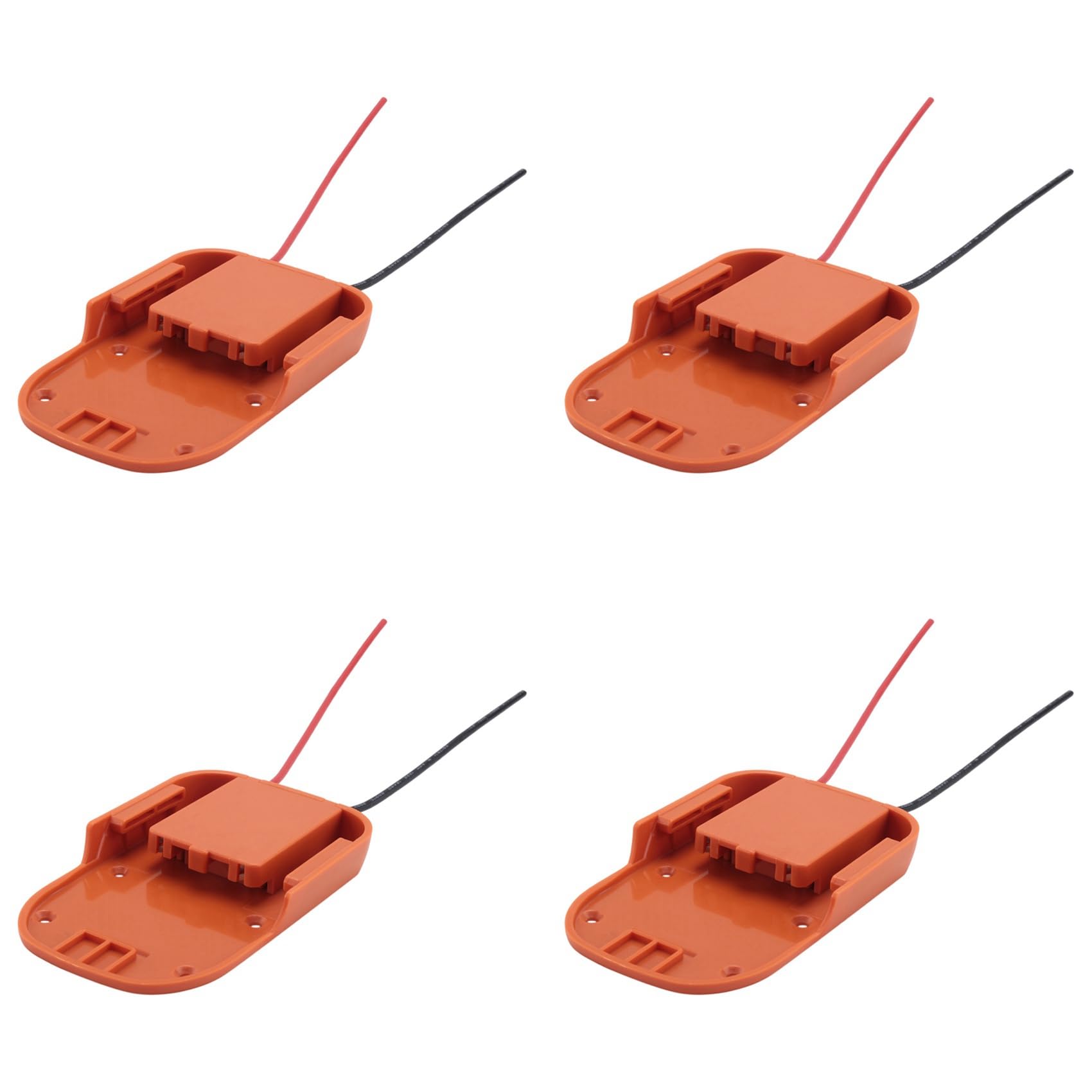 Jnchdghwa Brown 4X For Adapter For 18V Li-Ion Battery Dock Power Connector Rigid 12 Gauge Robotics