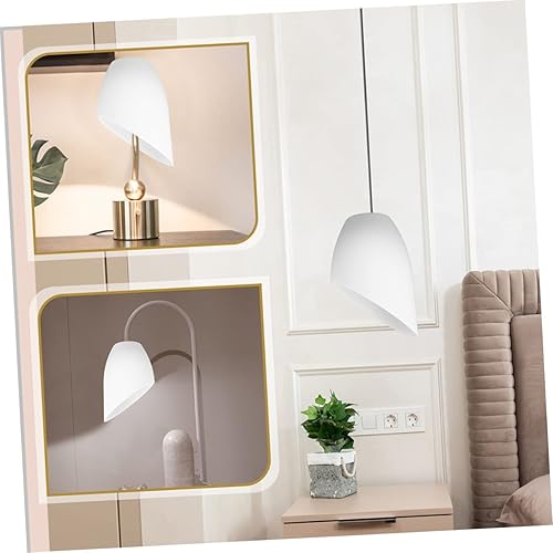 Miniatura 8 de 5 piezas de pantalla de herradura en ángulo para ventana para el hogar, cortinas negras de herradura, pantalla de repuesto para lámpara de araña,