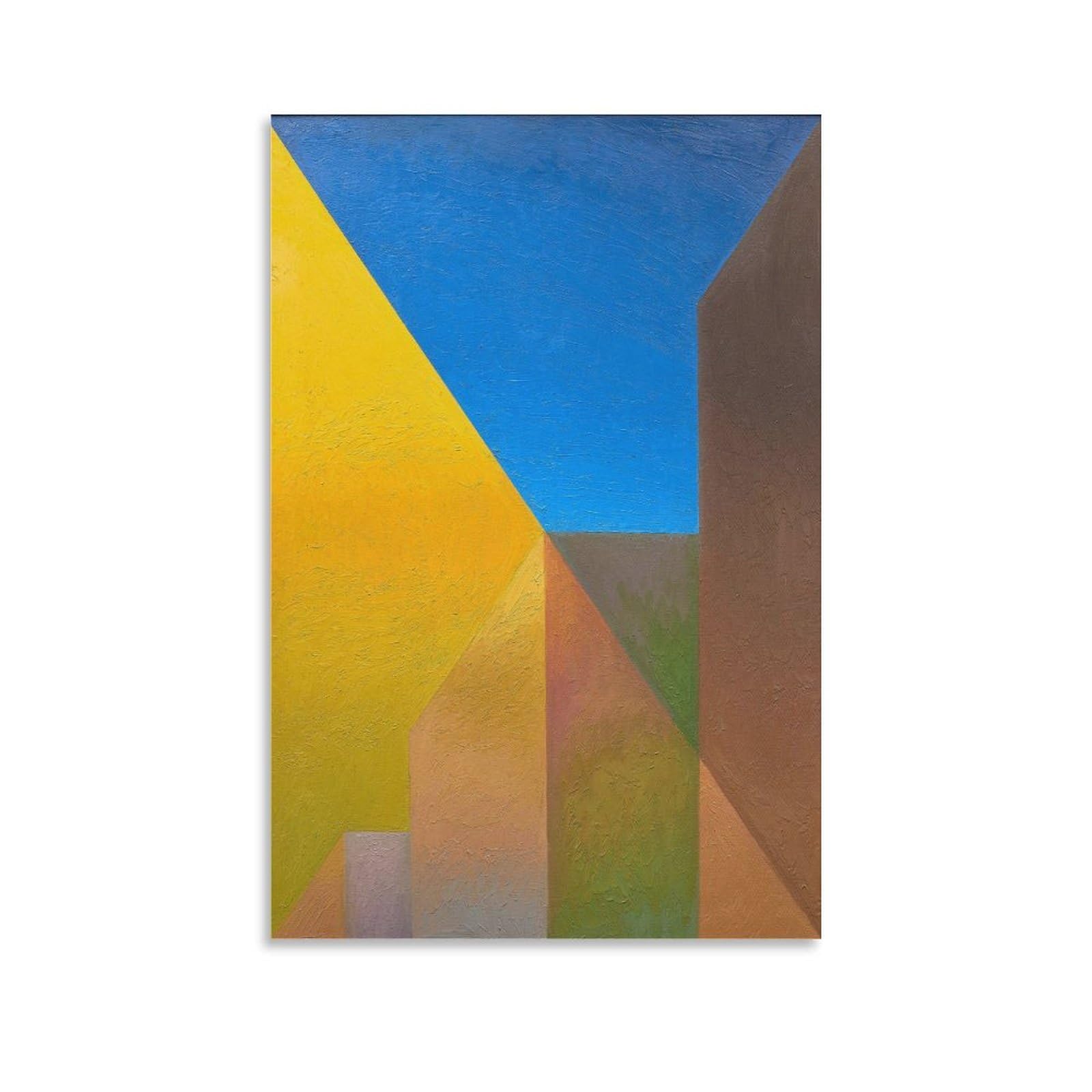 KLAGCBDF SALVO Case Con Lampione Poster Print Art Wall Painting Canvas Posters Modern Bedroom Decor 08x12inch(20x30cm)