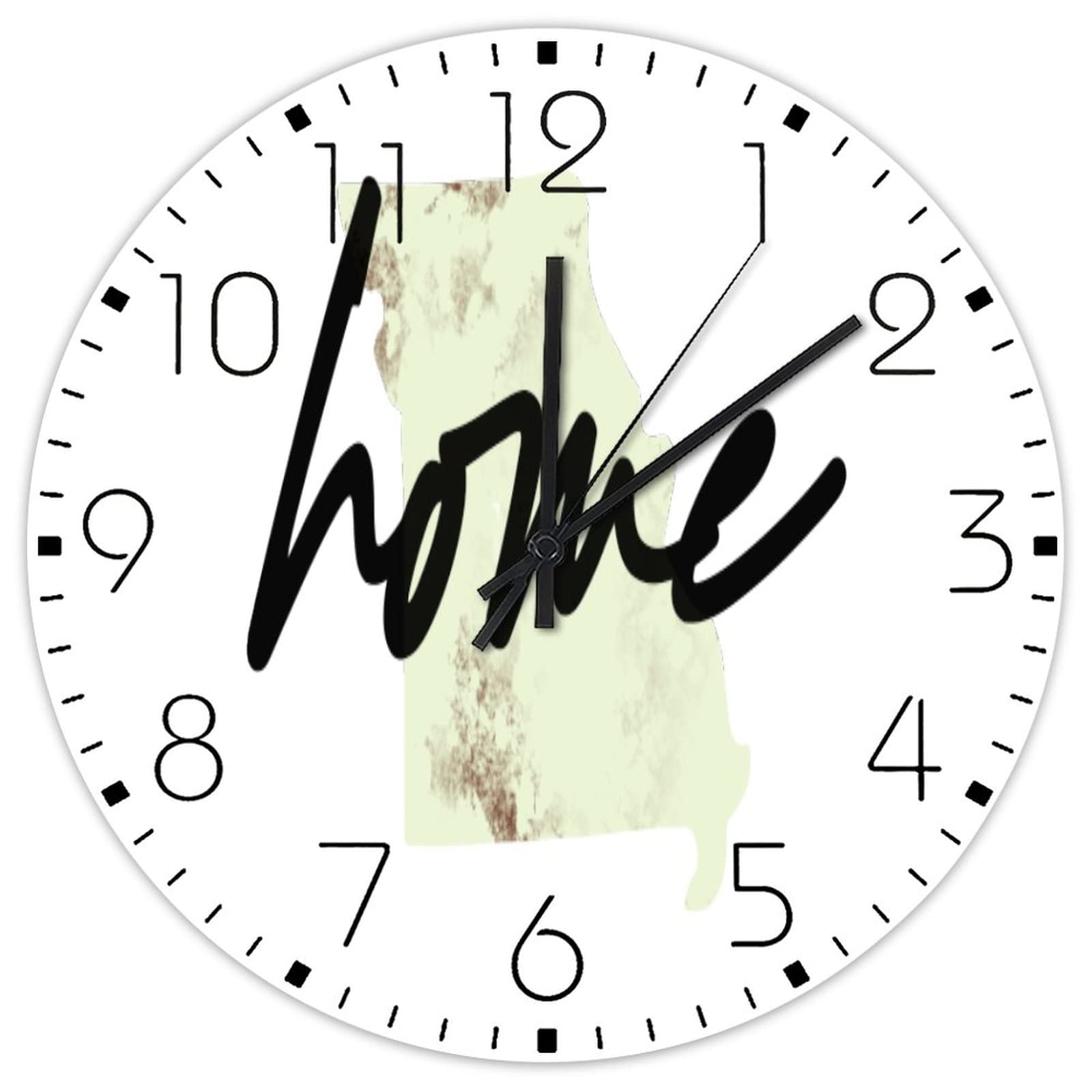 Horloge murale analogique ronde bois 30,5 cm suspendre style moderne école