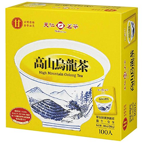 Amazon.com : Taiwan Ten Ren High Mountain Oolong Tea Tea Bags 2gX100 ...