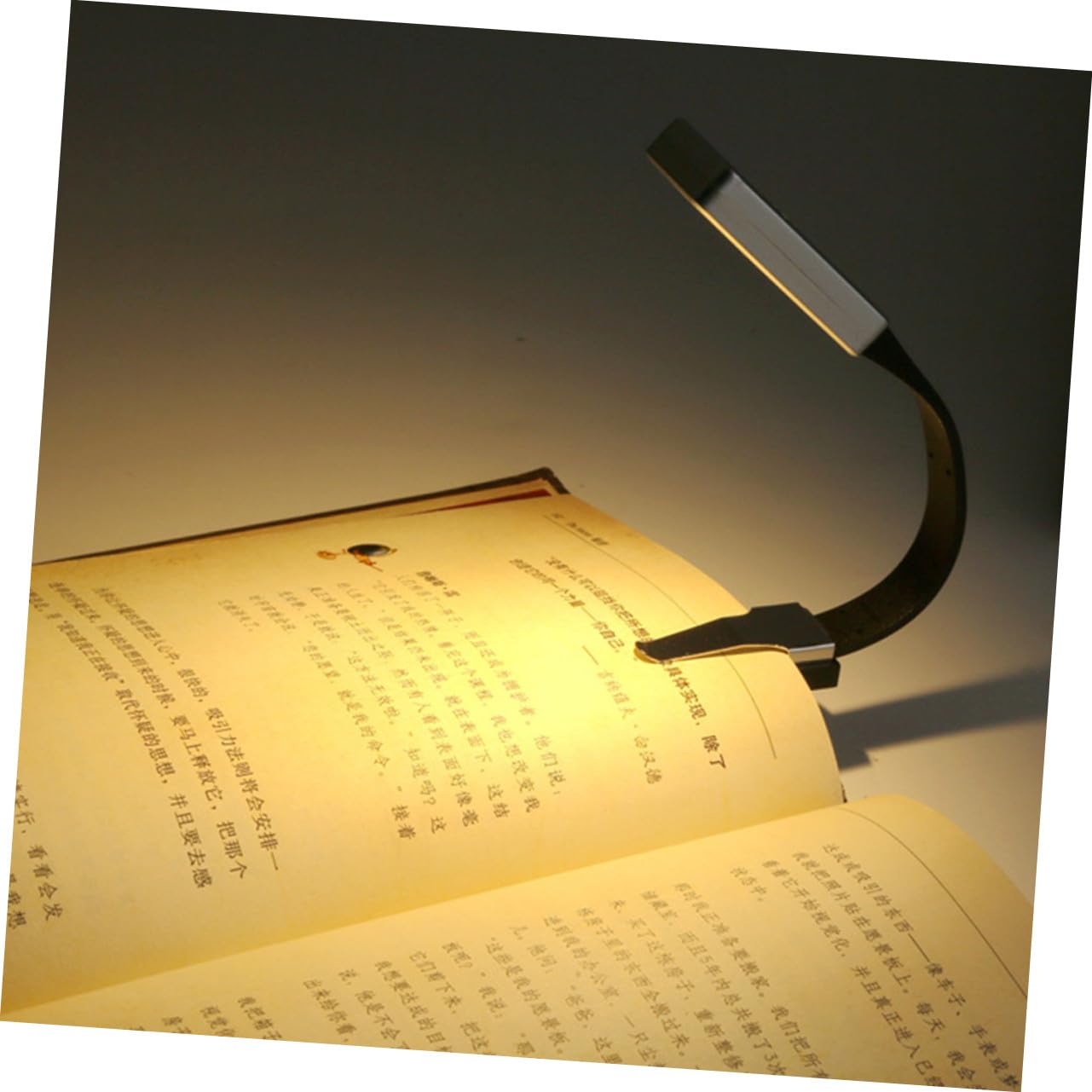 Lampada da Lettura LED Clip Doppia Ricaricabile Usb, Luce Regolabile a 3 Temperature, Leggera in Acrilico per Studio e Lettura Notturna