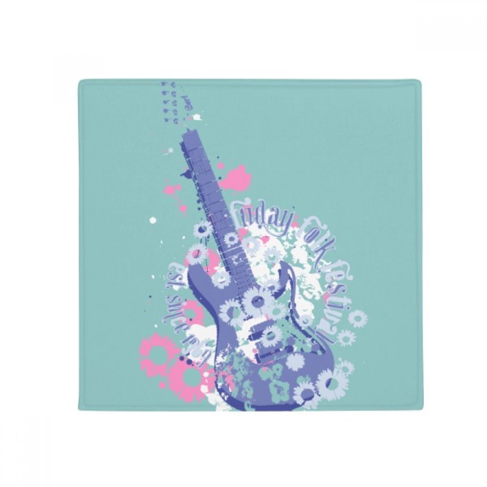 Tapis de sol antidérapant guitare 80cm protège sol animaux