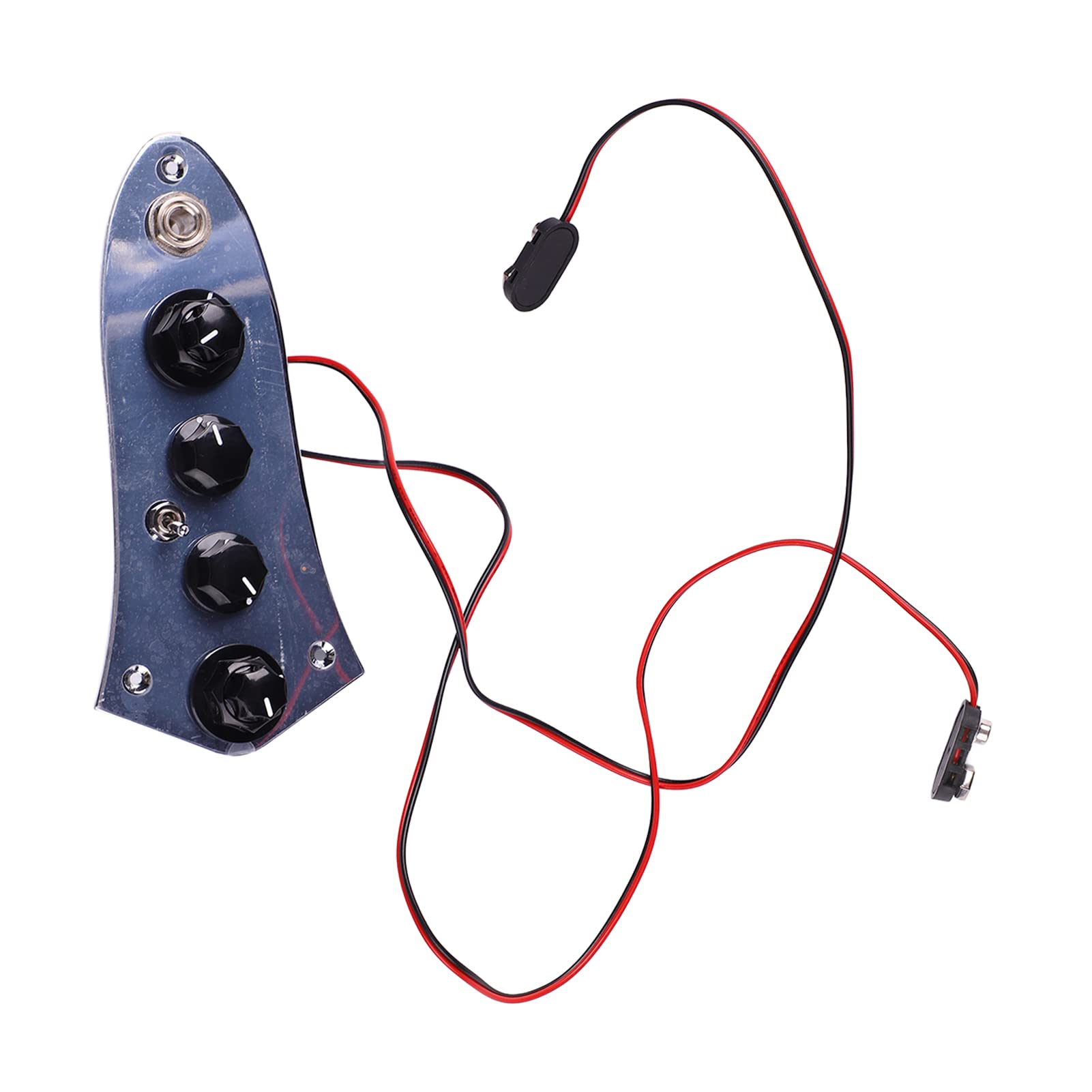 Vollständig Bestückte Steuerplatte, Vorverkabelt mit Kabelbaum für Jazz Bass Passive Active Switching-Instrumentenzubehör