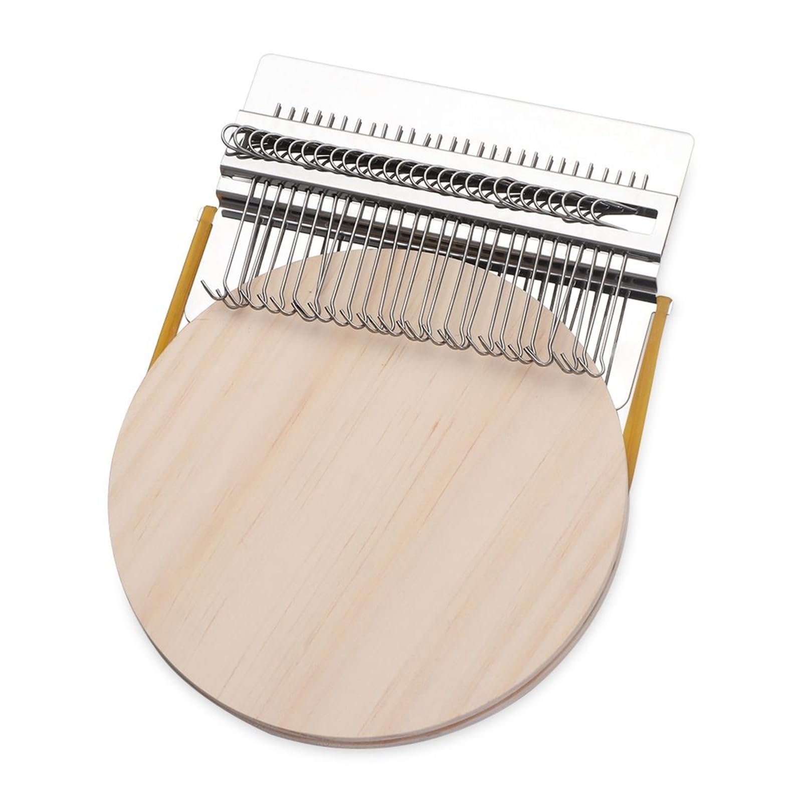 Yvxotrxnk Metal Darning Loom, przenośne ręczne narzędzie do tkania ubrań, zestaw "zrób to sam" z haczykami do skarpet i dżinsów, piękne narzędzie do szycia (28 haczyków)