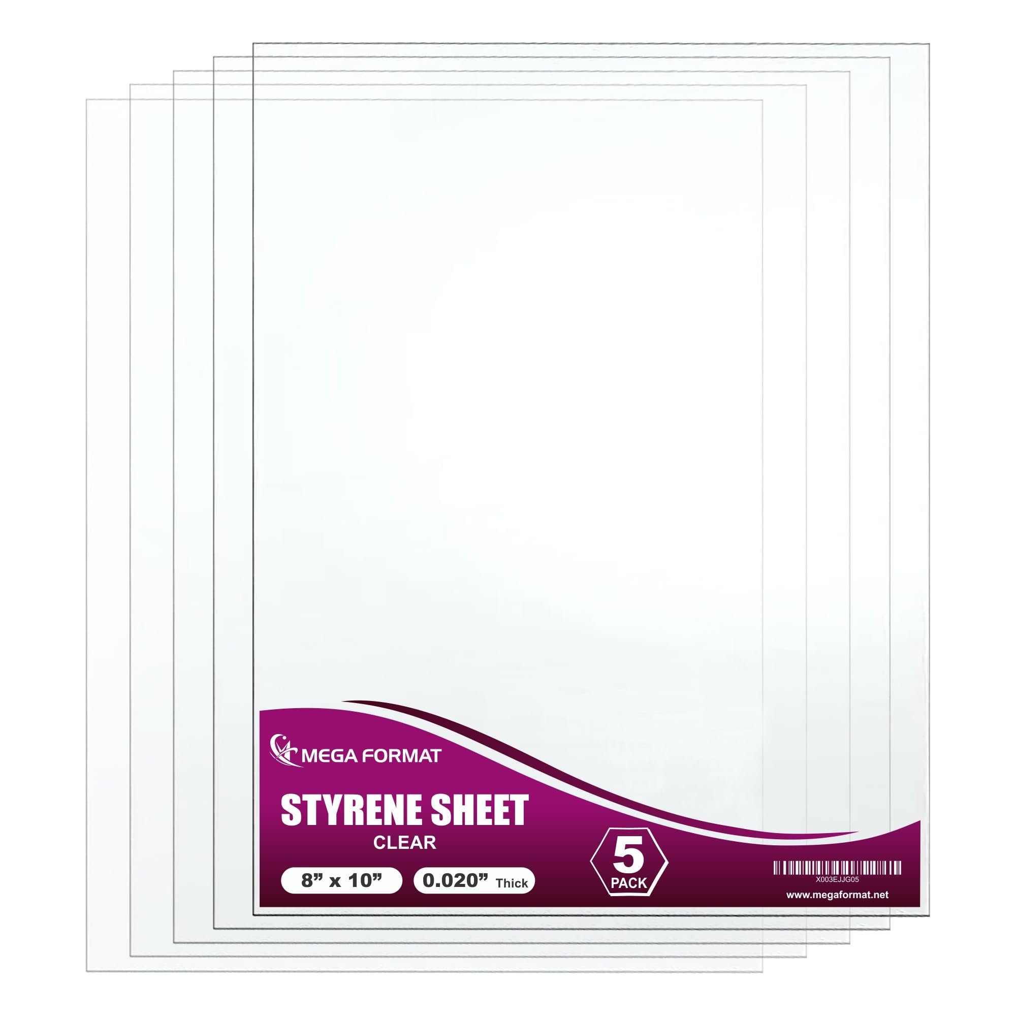 White Polystyrene Sheets - Craft & Display Plastic -31