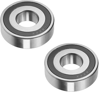 Othmro RLS6-2RS Deep Groove Bearings 19.05x47.63x14.29mm Double Bearing High Carbon Chromium Bearing Steel(GCr15) Roller Guide Bearing 2pcs