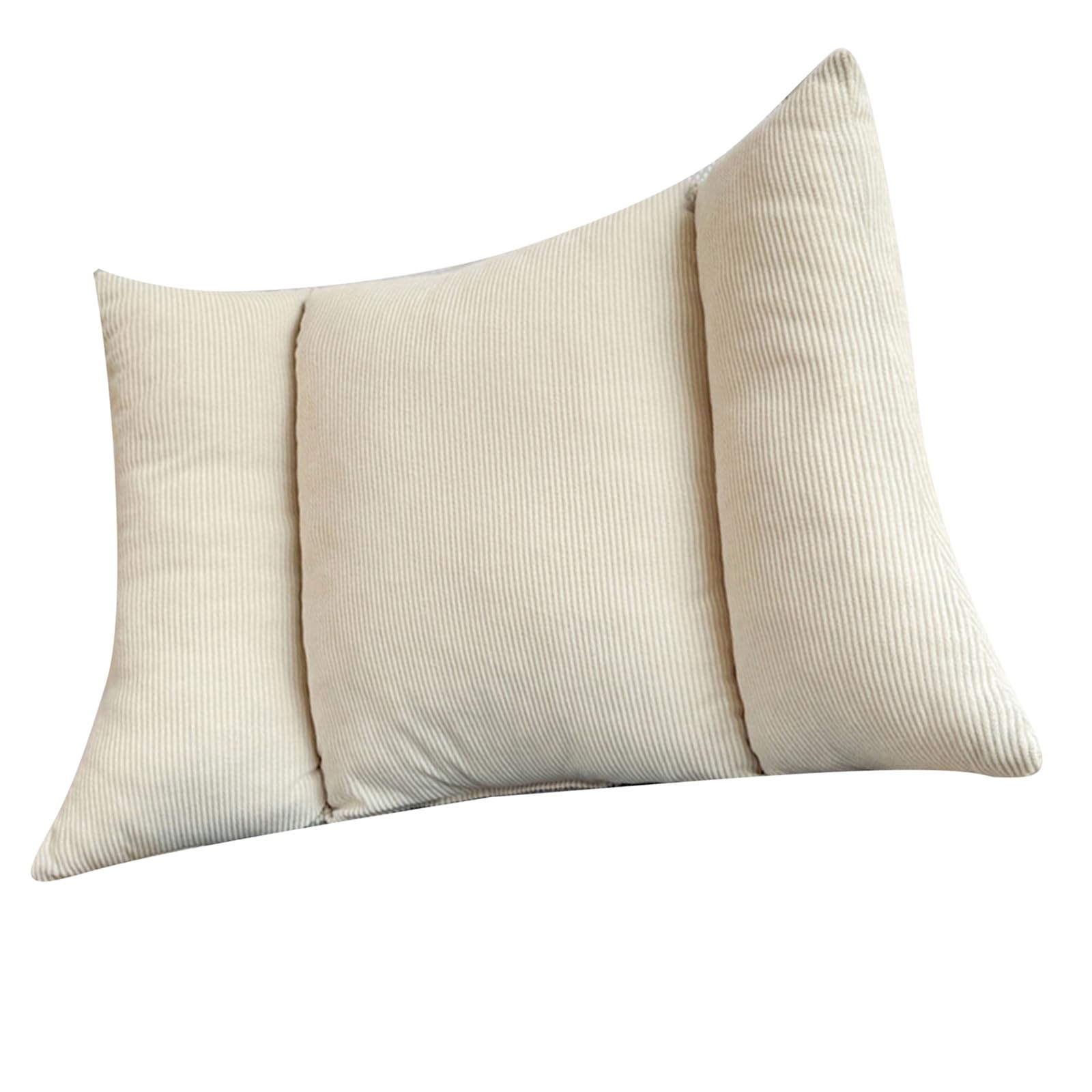 Tsophreniq Off1 White1 Ergonomic Lumbar Pillow For Chair Breathable Polyester Pp Cotton Filling Ergonomic Lumbar Pillow