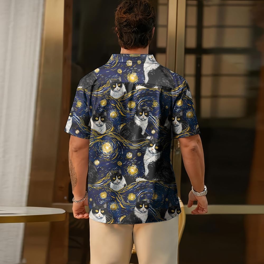 HYPEWAVE Hawaiian Shirt Casual Button Down Short Sleeves Unisex, Best Birthday Gift