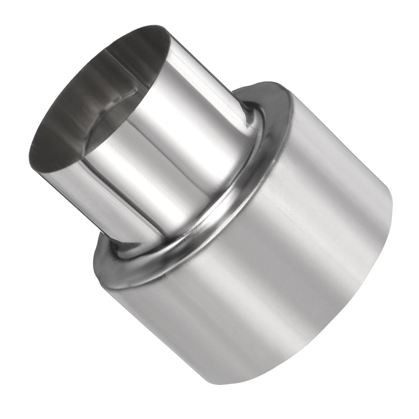 PATIKIL 80mm ID. to 60mm OD. Exhaust Adapter Reducer Connector, Universal Stainless Steel Stove Pipe Round Duct Coupler Fitting for Water Heaters Wood Stoves Fireplaces Camping โ image 1