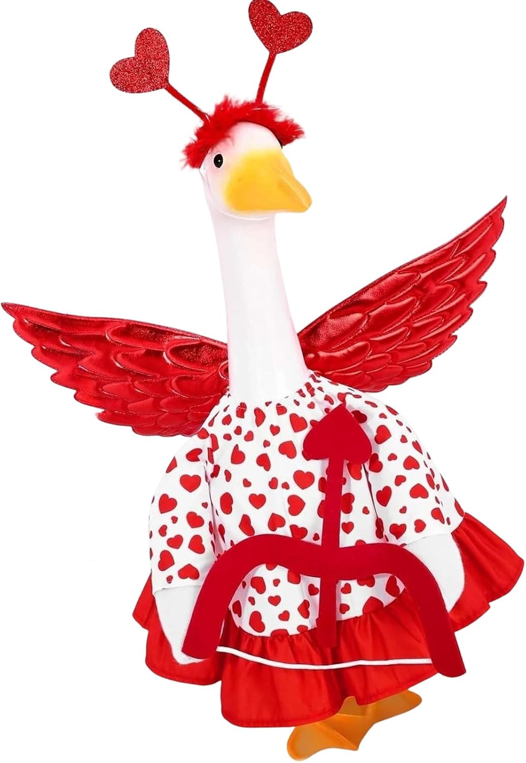 ordinarYone White goose costume including wing headband and skirt for Valentine's Day, theme parties, festivals, role play