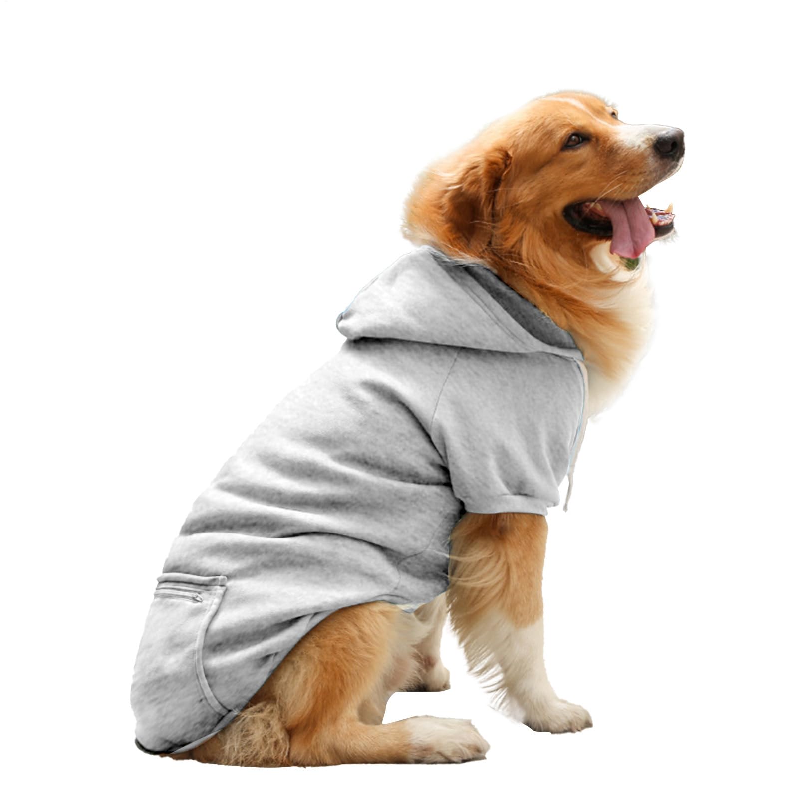 Chaqueta de invierno para perro con capucha adhesiva cortavientos