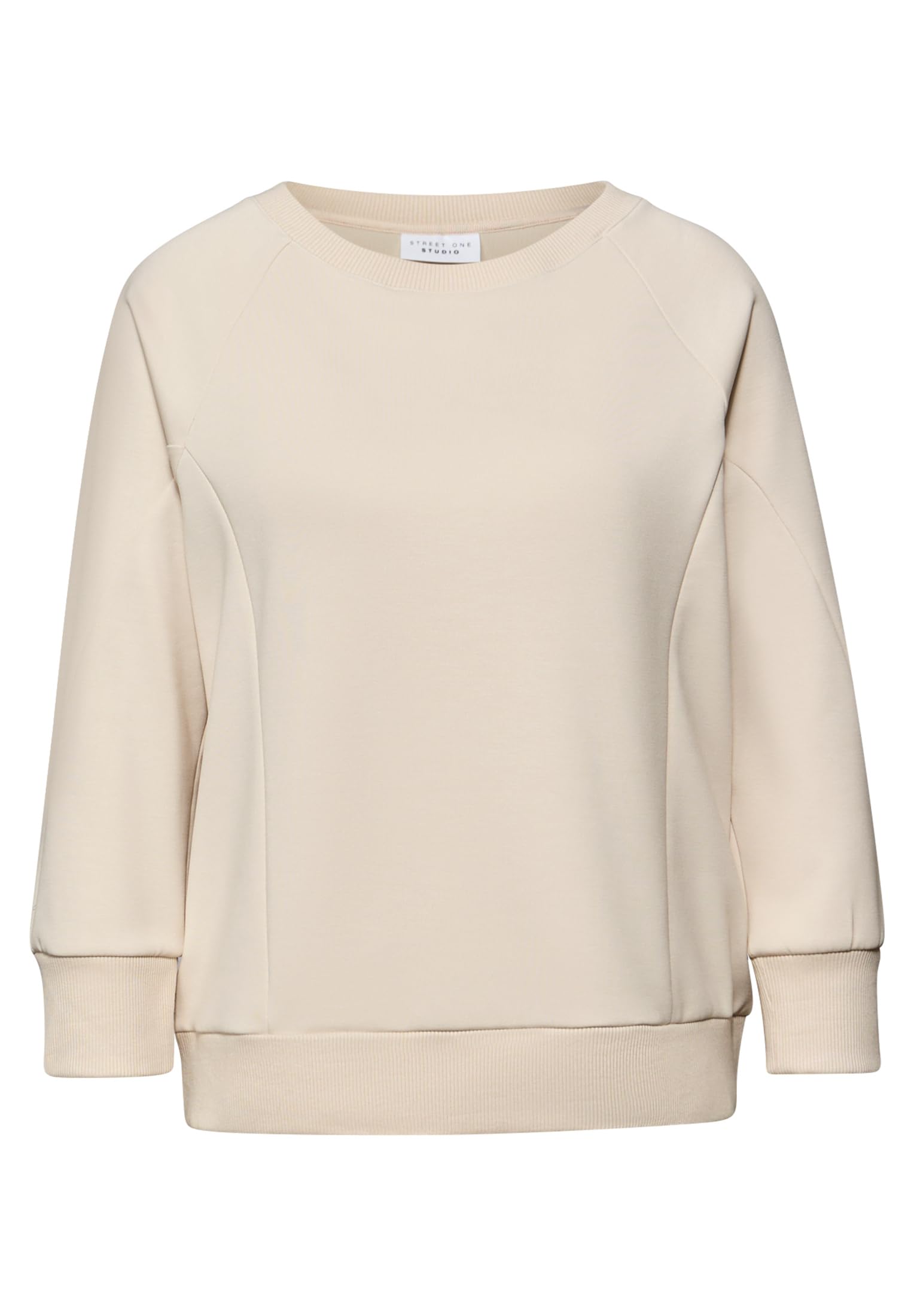 Damen Softes Shirt mit Rippdetails