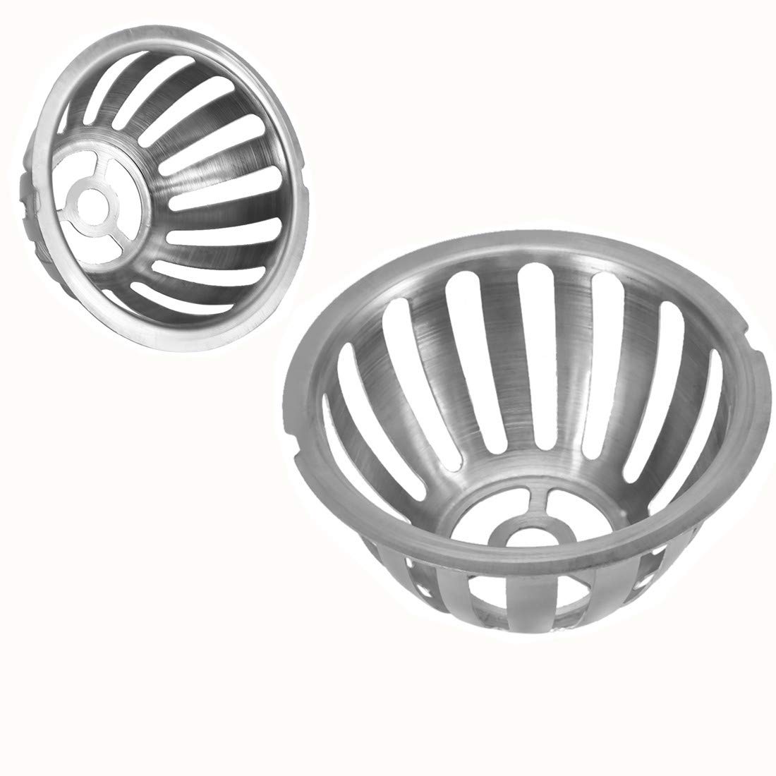 Atyhao Pack of 2 Stainless Steel Round Shape Anti-Lock Roof Drain Floor Drain for Garden Balcony Drainage Grille (100 mm (4 Inch))