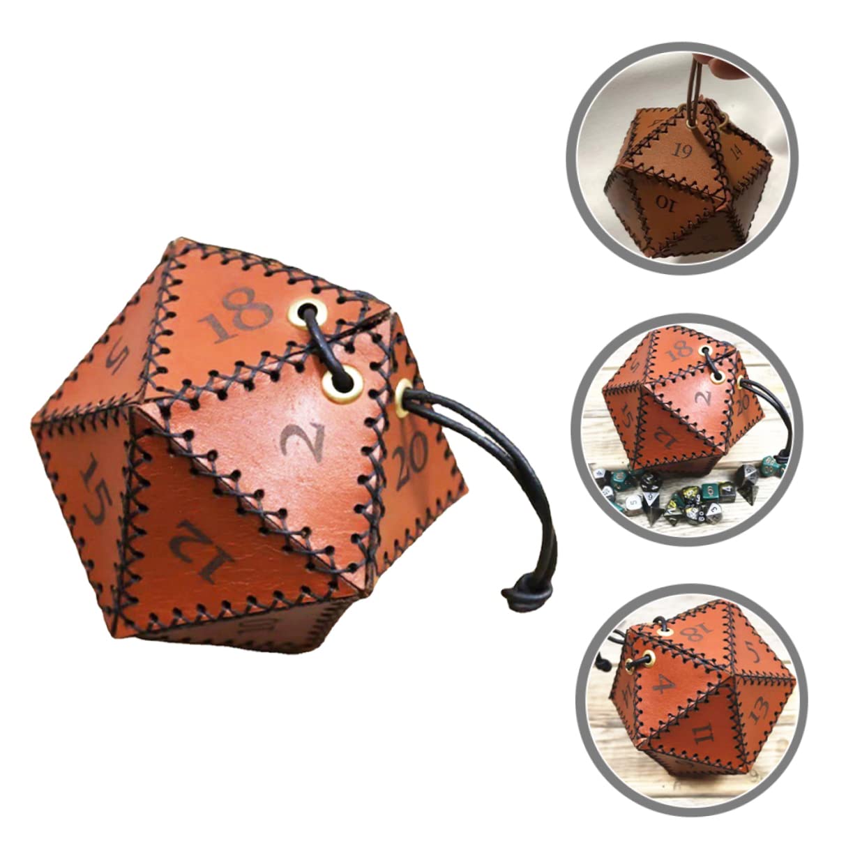 TOYANDONA 3kawałki Woreczek Kostki Do Gry z Regulowanym Sznurkiem Elegancki Organizer Kostki Idealny Do Przechowywania Biżuterii Kart Monet i Drobnych Akcesoriów