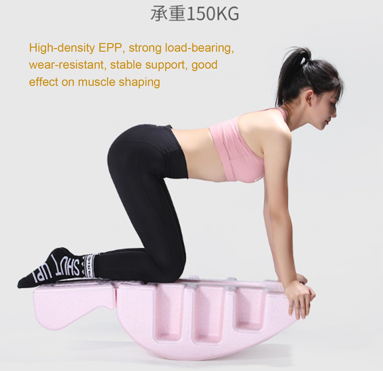 VIDECOR Pilates Yoga Wedge Correttore della Colonna Vertebrale Sollievo dal Mal di Schiena Lettino da Massaggio Attrezzature per Il Fitness Correzione Cervicale Cifosi Yoga Schiuma Arco