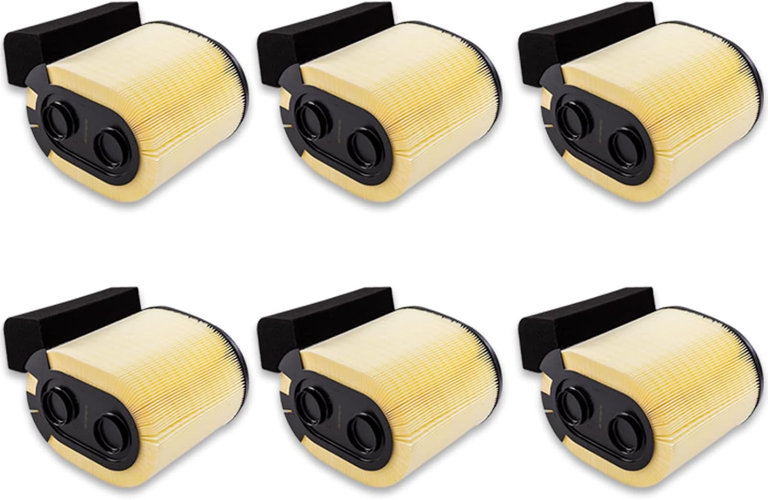 FA1927 Engine Air Filter,Fit For 2017 2018 2019 Ford F250 F350 F450 F550 Super Duty with 6.7L V8 Powerstroke Diesel Engine Replaces FA1927, HC3Z9601A,HC349601AF,PA8219(set of 6)