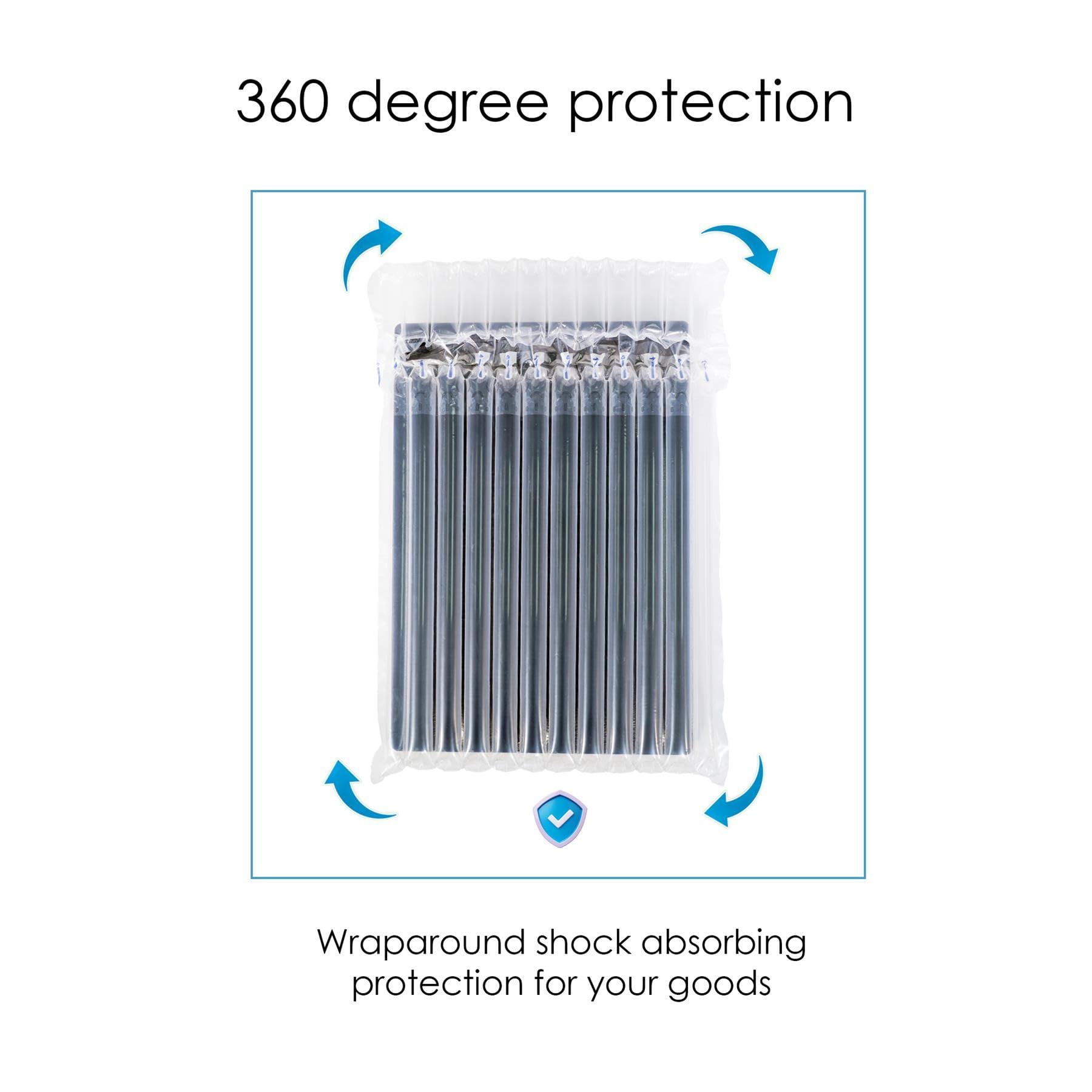 Rightpak Sac d'emballage gonflable 15 pouces ordinateur portable 50 pièces antichoc